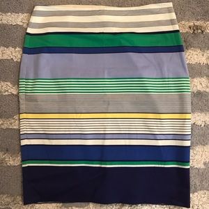 The Limited Striped Work Skirt 8P